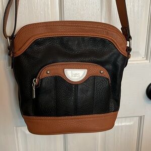 Born BOC pebbled leather two tone crossbody